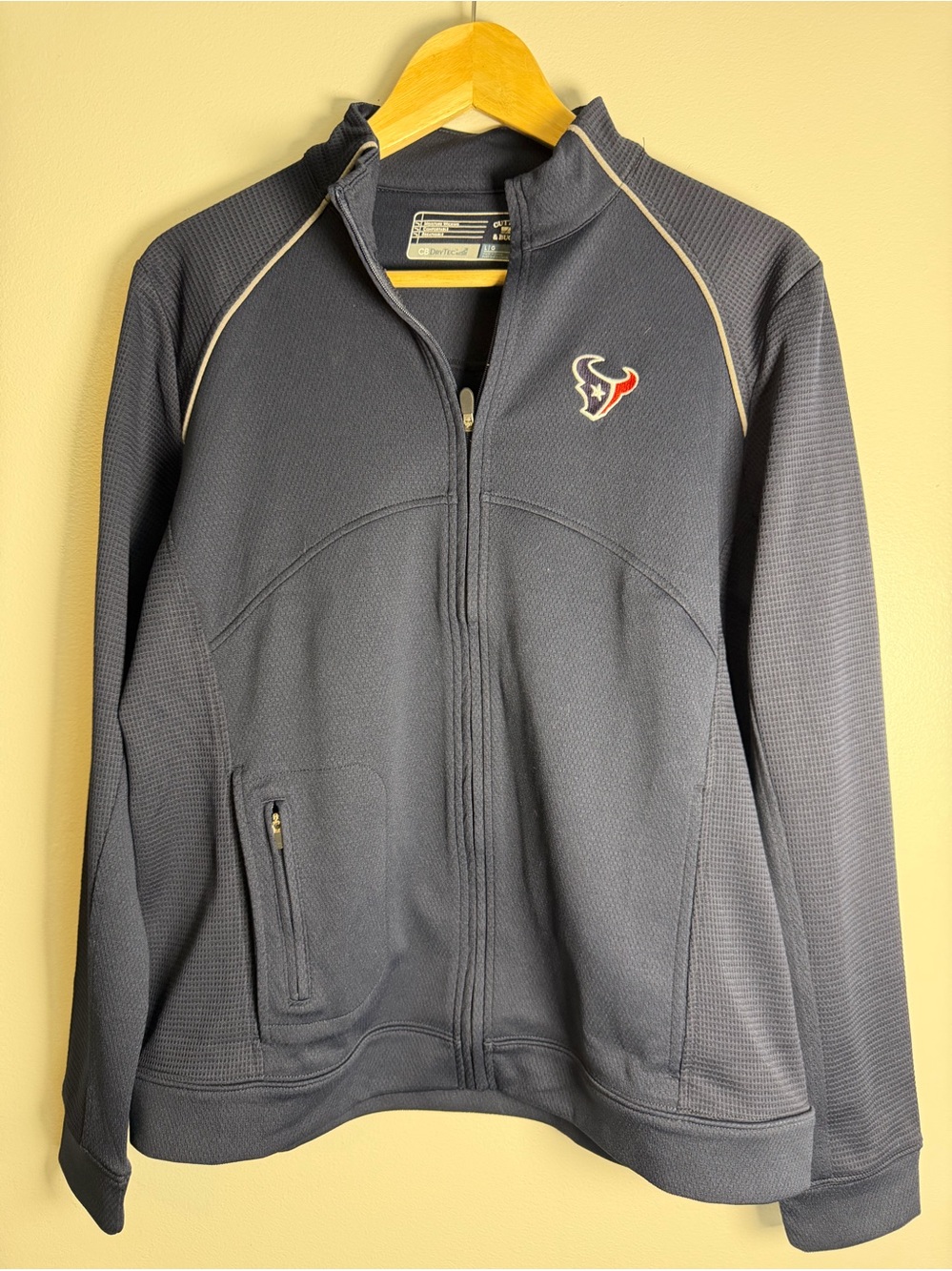Cutter & Buck NFL Houston Texans CB DryTec Full Zip Jacket Women's L.